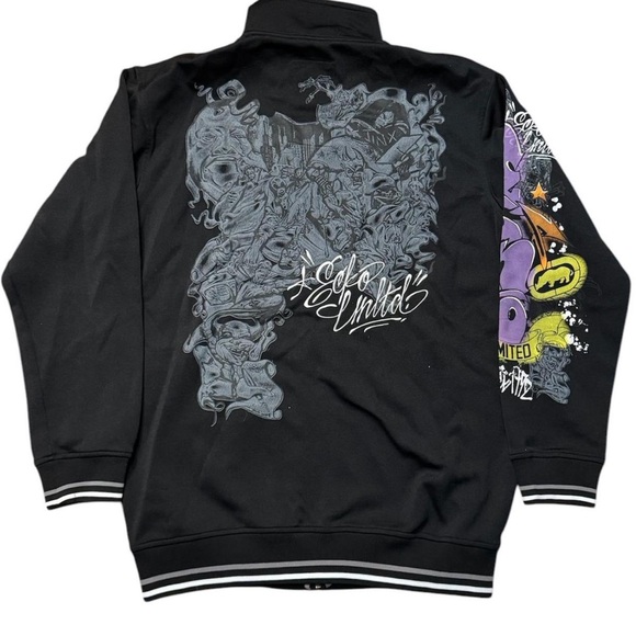 Ecko Unlimited Multicolor Graphic Zip-Up Hoodie - Picture 2 of 3